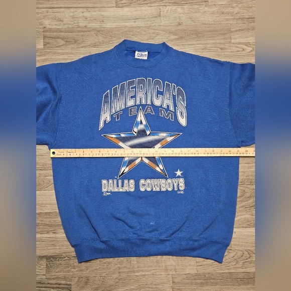 Vintage 90s Dallas Cowboys Sweatshirt Size XL Fits Large Salem NFL Football - Picture 6 of 8